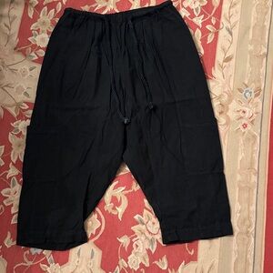 Free People copper tag black baggy cargo pants